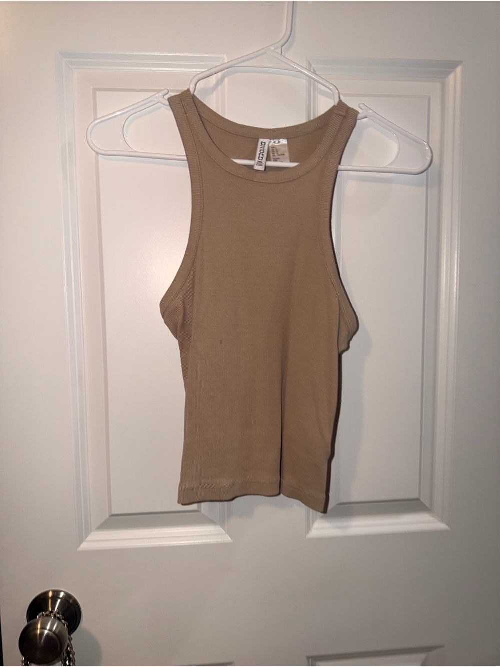 H&M Tan Ribbed Tank Top